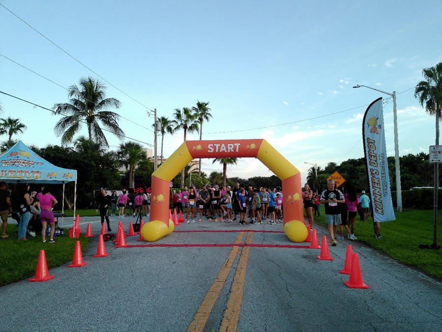 5K start line